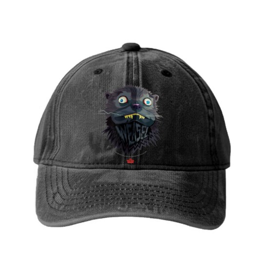 Discover The suicides Squad Big Weasel Logo Washed Denim Baseball Caps