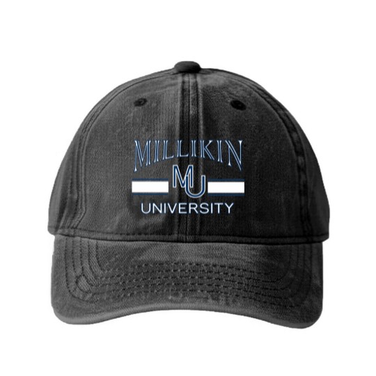 Discover Millikin 1901 University Apparel birthday christma Washed Denim Baseball Caps