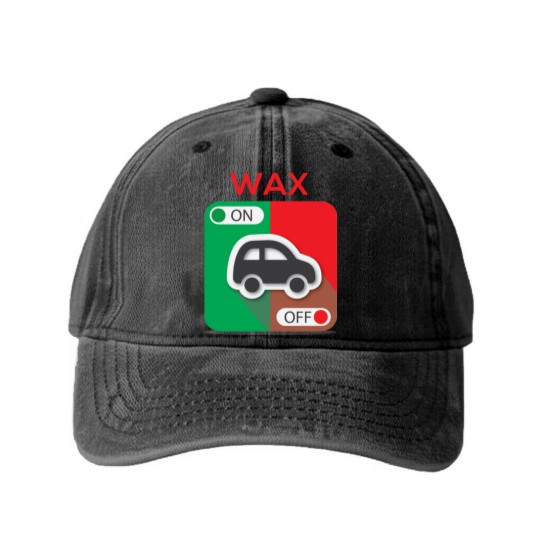 Discover Wax On Wax Off Washed Denim Baseball Caps