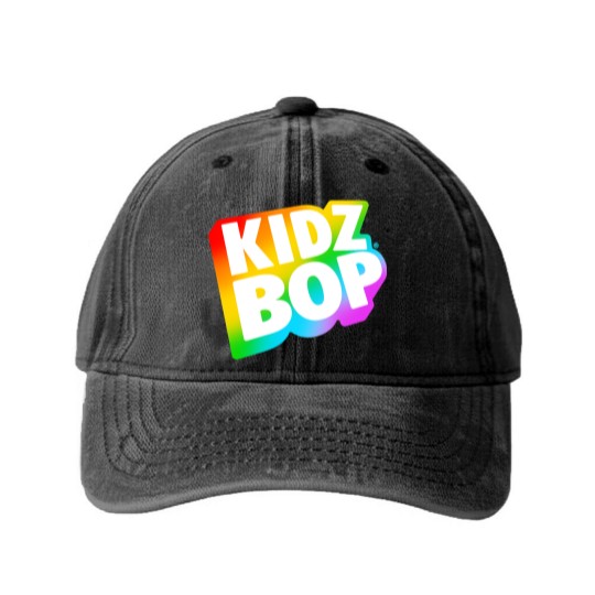 Discover Kidz Bop Rainbow Logo Washed Denim Baseball Caps