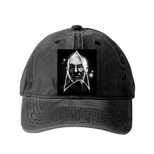 Discover THE CAPTAIN - Captain Picard - Washed Denim Baseball Caps