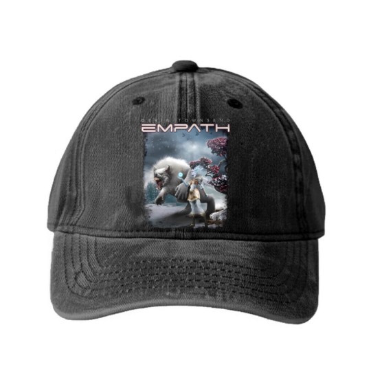 Discover Devin Townsend Unisex Washed Denim Baseball Caps: Ice Queen