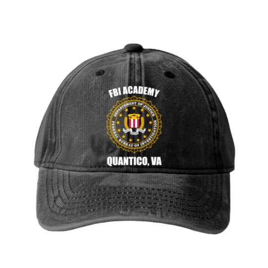 Discover FBI Academy Washed Denim Baseball Caps