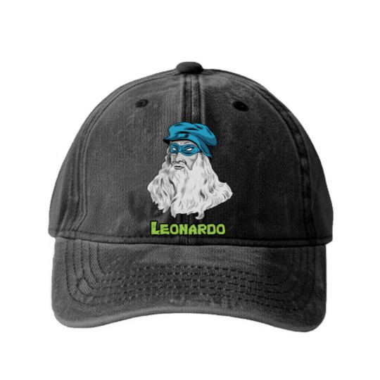 Discover Leonardo - Leonardo Da Vinci - Washed Denim Baseball Caps