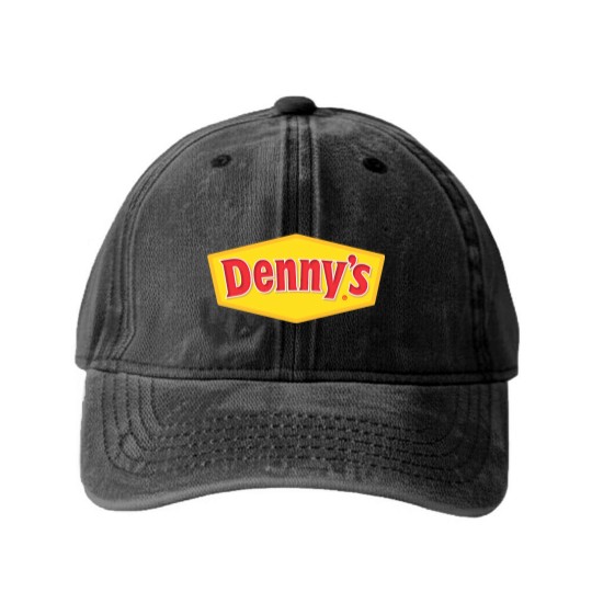 Discover Denny's Logo Washed Denim Baseball Caps