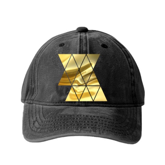 Discover Golden Triangle Washed Denim Baseball Caps