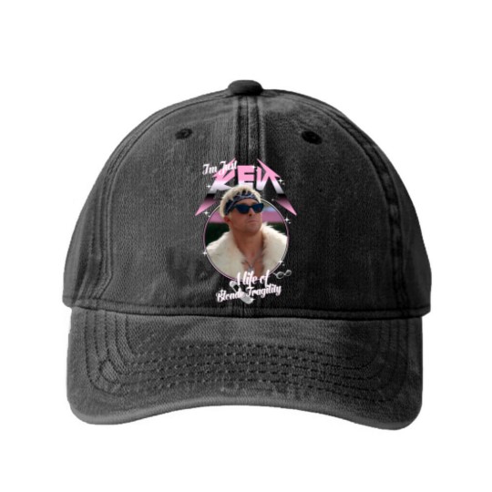 Discover I Am Kenough Barbie Washed Denim Baseball Caps