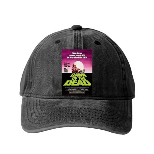 Discover Dawn of the Dead (1978) George A. Romero Washed Denim Baseball Caps