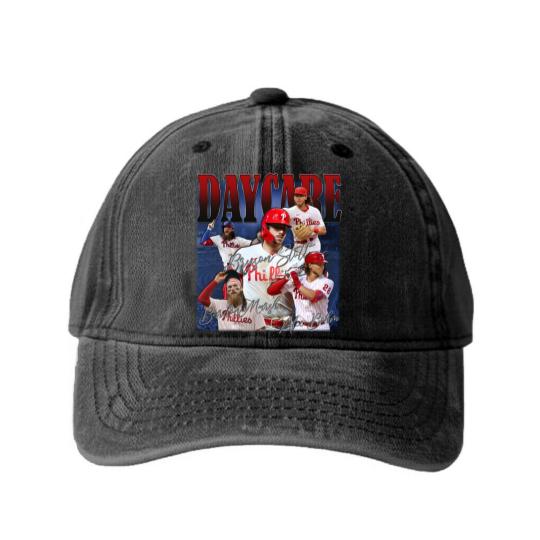 Discover Vintage 90s Daycare Baseball Washed Denim Baseball Caps , Bryson Stott Alec Bohm Brandon Marsh