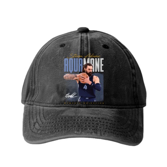 Discover Steven Adams - Steven Adams Memphis Grizzlies - Washed Denim Baseball Caps