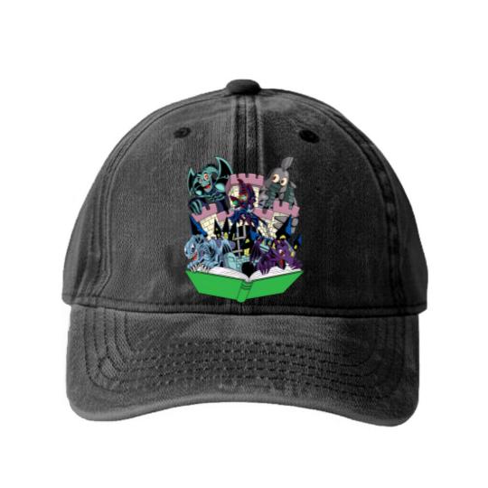 Discover World of Toons Washed Denim Baseball Caps