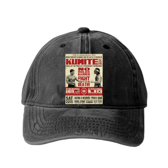 Discover Kumite Fight Washed Denim Baseball Caps