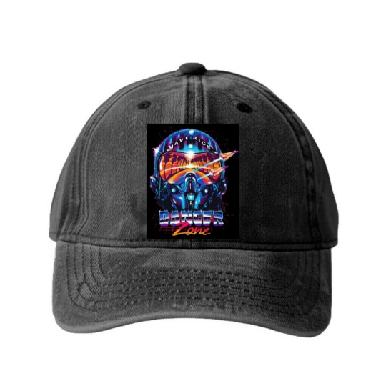 Discover Maverick Danger Zone Washed Denim Baseball Caps