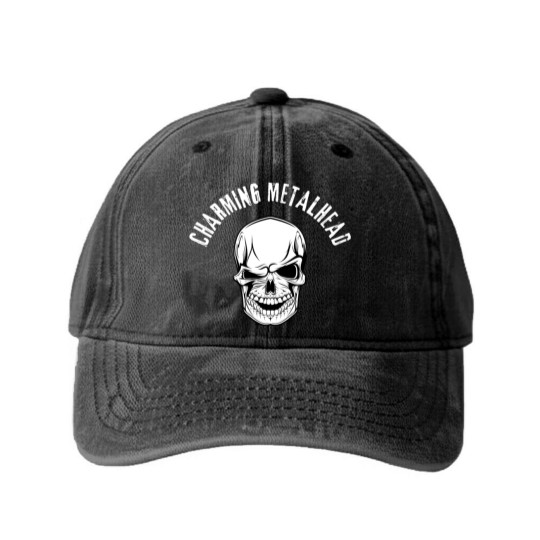 Discover Charming Metalhead Washed Denim Baseball Caps