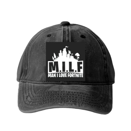 Discover Man I Love 4tnite Washed Denim Baseball Caps