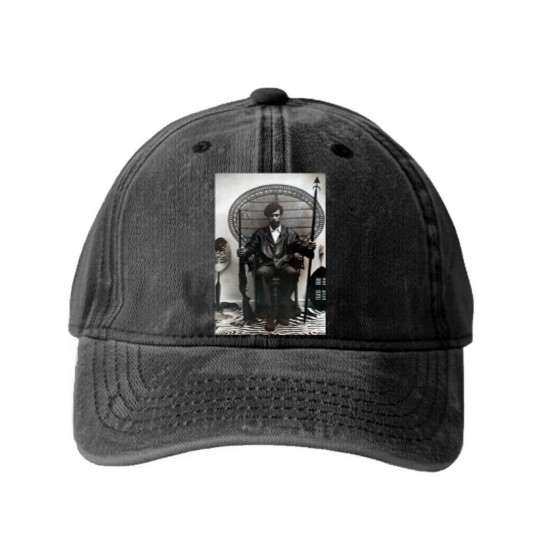Discover Huey Newton Washed Denim Baseball Caps