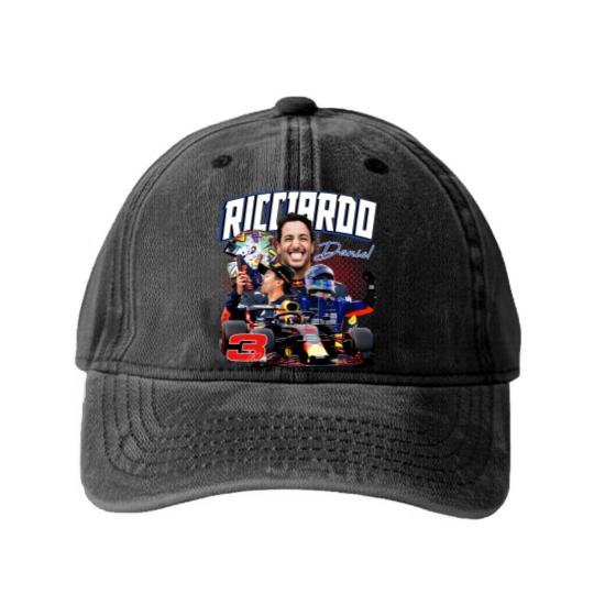 Discover Daniel Ricciardo Washed Denim Baseball Caps