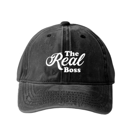Discover The Real Boss Washed Denim Baseball Caps Washed Denim Baseball Caps