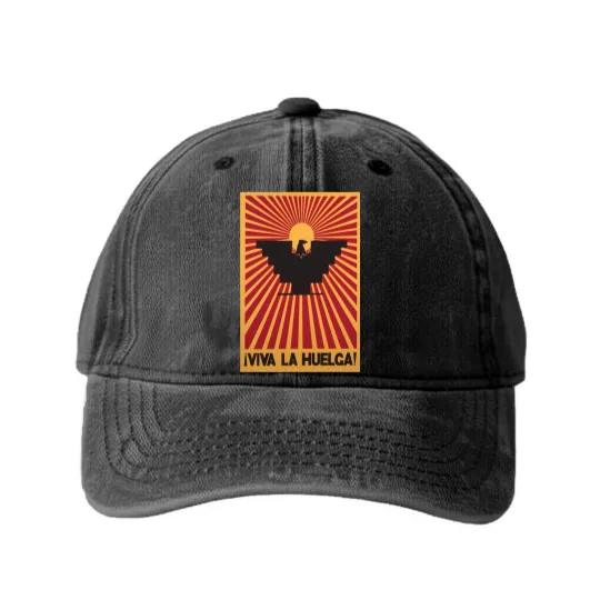 Discover Viva La Huelga Rare 1960S Cesar Chavez  United Farm Workers Huelga Bird Washed Denim Baseball Caps