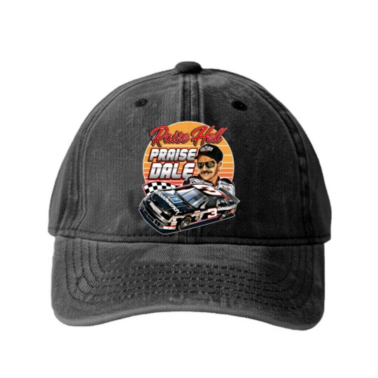 Discover Raise Hell Praise Dale Washed Denim Baseball Caps