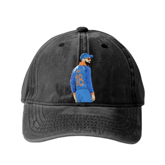 Discover Virat Kohli - Virat Kohlicricketindia1 Inch Beard1 Mo - Washed Denim Baseball Caps