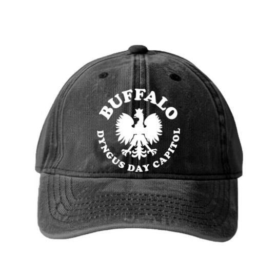 Discover Buffalo Dyngus Day Capitol - Dyngus Day - Washed Denim Baseball Caps