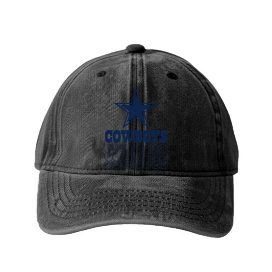 Discover Cowboys Washed Denim Baseball Caps