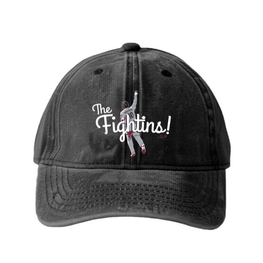 Discover JT Realmuto -- The Fightins -- Baseball Washed Denim Baseball Caps