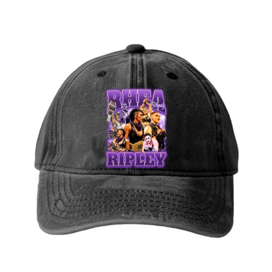 Discover Rhea Ripley Wrestling Entertainment Washed Denim Baseball Caps