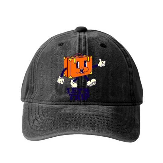 Discover Sturniolo Triplets Merch Lets Trip Casey Funny Trip Merch Washed Denim Baseball Caps
