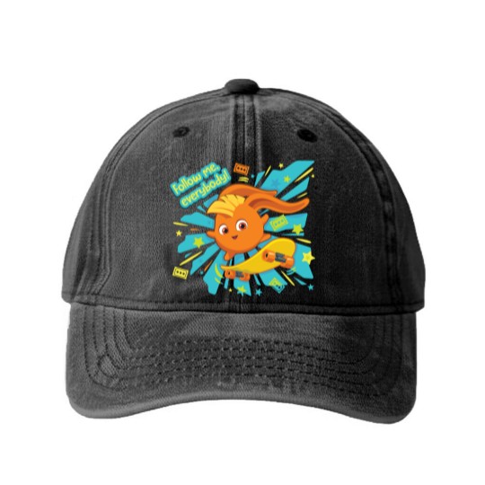 Discover Sunny Bunnies - Follow Me Everybody Washed Denim Baseball Caps