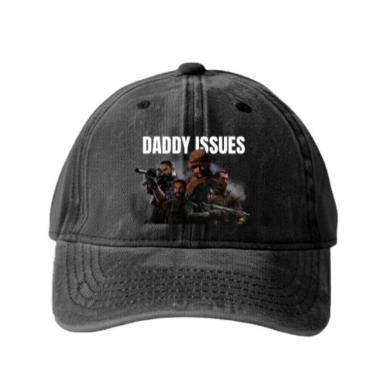 Discover Captain Price Daddy Issues Call of Duty Washed Denim Baseball Caps