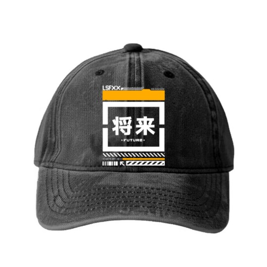 Discover Techno future - Techwear - Washed Denim Baseball Caps