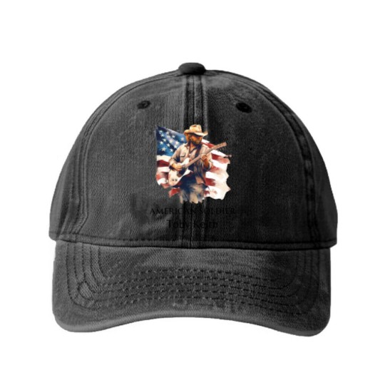 Discover Toby Keith American soldier Washed Denim Baseball Caps