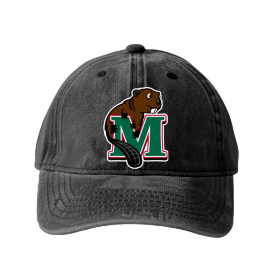 Discover The Minot State Beavers Washed Denim Baseball Caps