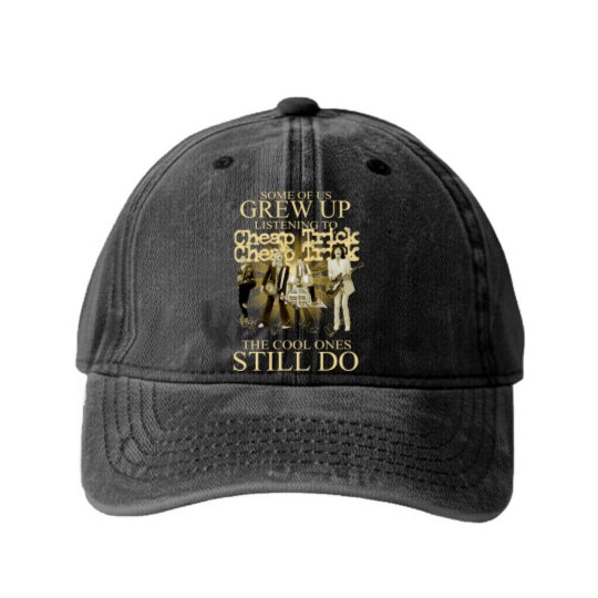 Discover Vintage  Trick Washed Denim Baseball Caps,  Trick The Cool Ones Still Do Washed Denim Baseball Caps