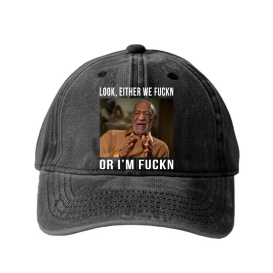 Discover Vintage Bill Cosby Washed Denim Baseball Caps