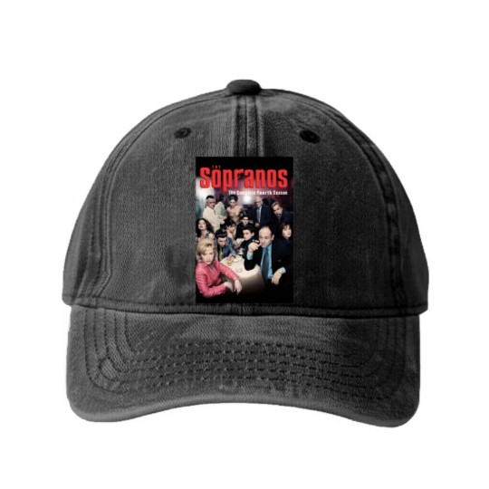 Discover Sopranos Washed Denim Baseball Caps Sopranos Stickers Sticker Washed Denim Baseball Caps