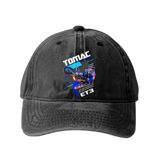 Discover eli et3 tomac Washed Denim Baseball Caps