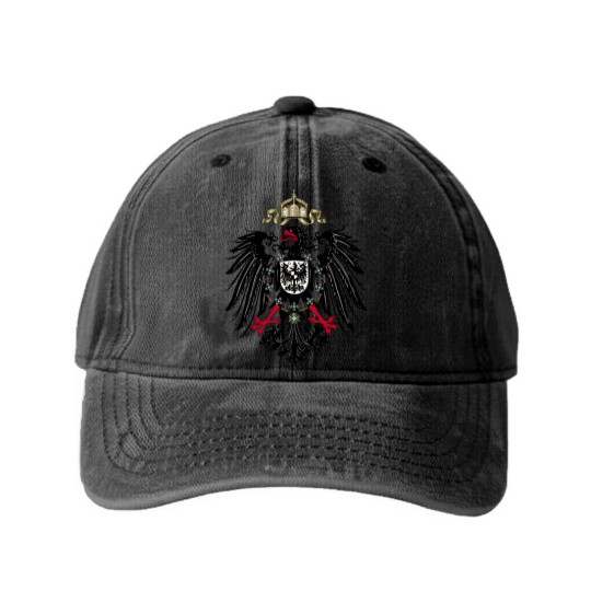 Discover Imperial Eagle of the German Empire Washed Denim Baseball Caps