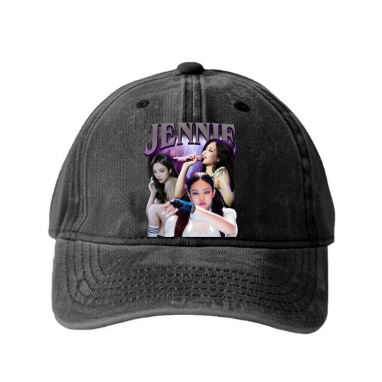 Discover Kim Jennie Washed Denim Baseball Caps, Jennie Vintage Washed Denim Baseball Caps,