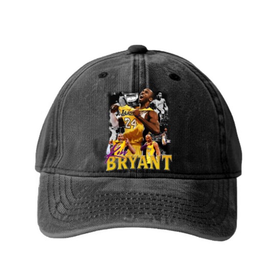 Discover Kobe Bryant Washed Denim Baseball Caps, Vintage Kobe Bryant Washed Denim Baseball Caps