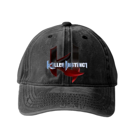 Discover Killer Instinct Logo Washed Denim Baseball Caps
