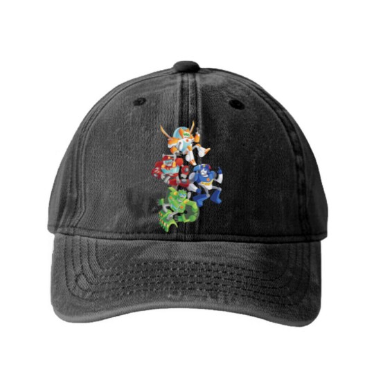 Discover Rescue Bots Fall to the Rescue Classic Washed Denim Baseball Caps.png Washed Denim Baseball Caps