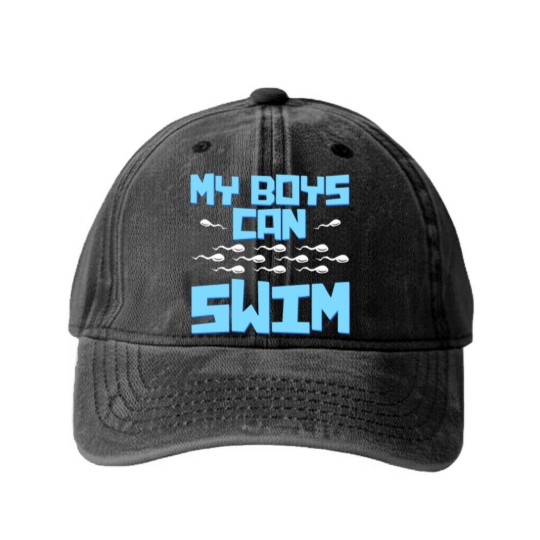 Discover Pregnancy for Man Washed Denim Baseball Caps
