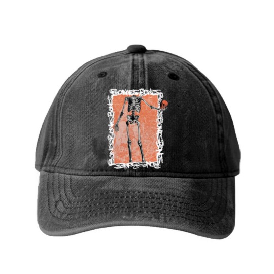 Discover Vintage Bones Imagine Dragons Washed Denim Baseball Caps, Bones Imagine Dragons Washed Denim Baseball Caps