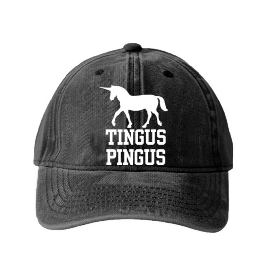 Discover Boston Basketball Fan Tingus Pingus Unicorn Washed Denim Baseball Caps