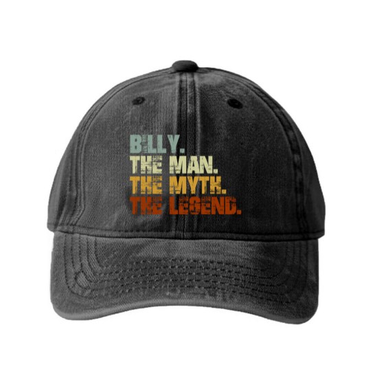 Discover Billy The Man The Myth The Legend - Billy - Washed Denim Baseball Caps