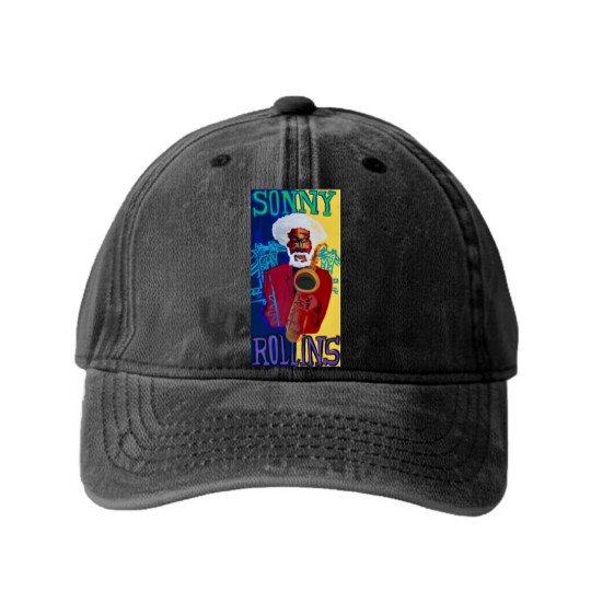 Discover Sonny Rollins Washed Denim Baseball Caps