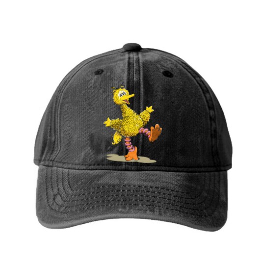 Discover Retro Art Big Bird Washed Denim Baseball Caps
